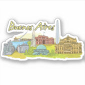 Buenos Aires Aufkleber (Vorderseite)