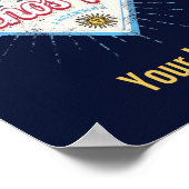 Buenos Aires City Argentina Retro Tango Vintag Poster (Ecke)