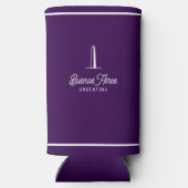 Buenos Aires City Elegant Simple Retro Selters Dosenkühler (Rückseite)