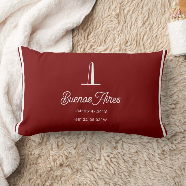 Buenos Aires City location Throw Pillow Lendenkissen (Decke)