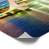 Buenos Aires in der Nacht Poster (Ecke)