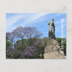 Buenos aires jacaranda postkarte