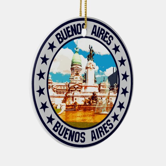 Buenos Aires Keramik Ornament (Rechts)