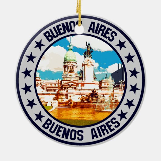 Buenos Aires Keramik Ornament (Hinten)