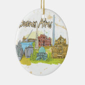 Buenos Aires Keramik Ornament (Rechts)