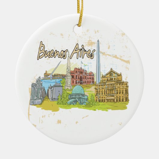 Buenos Aires Keramikornament (Vorne)