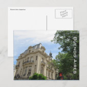 Buenos Aires klassische Architektur Postkarte (Vorne/Hinten)