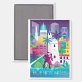 Buenos Aires Kühlschrank Magnet (Vorderseite/Rückseite)