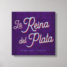 Buenos Aires "La Reina del Plata" Typografie-Kunst