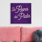Buenos Aires "La Reina del Plata" typography art Leinwanddruck (Insitu (Wohnzimmer))