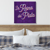 Buenos Aires "La Reina del Plata" typography art   Leinwanddruck (Insitu (Schlafzimmer))