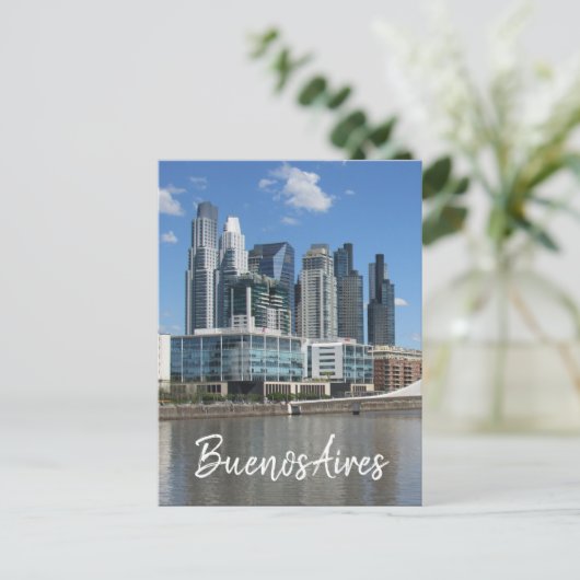 buenos aires modern postkarte (Stehend Vorderseite)