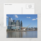 Buenos Aires moderne Architektur Postkarte (Vorne/Hinten)