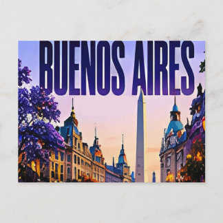 🌺 Buenos Aires moderner Stadtstil 🌺 Postkarte