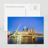 Buenos Aires Nocturna Postkarte (Vorne/Hinten)