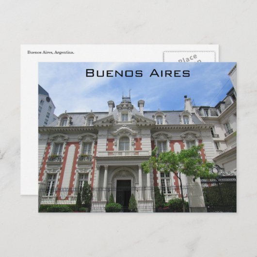 buenos aires postkarte (Vorne/Hinten)