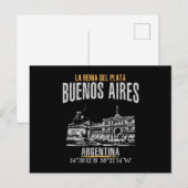 Buenos Aires Postkarte (Vorne/Hinten)