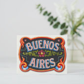 Buenos Aires Postkarte (Stehend Vorderseite)