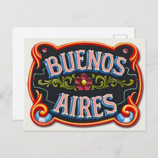 Buenos Aires Postkarte (Vorne/Hinten)