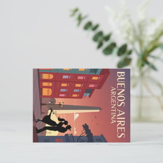 Buenos Aires Postkarte (Stehend Vorderseite)