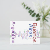 Buenos Aires Postkarte (Stehend Vorderseite)