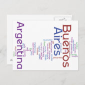 Buenos Aires Postkarte (Vorne/Hinten)