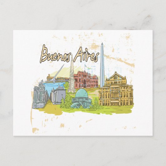 Buenos Aires Postkarte (Vorderseite)