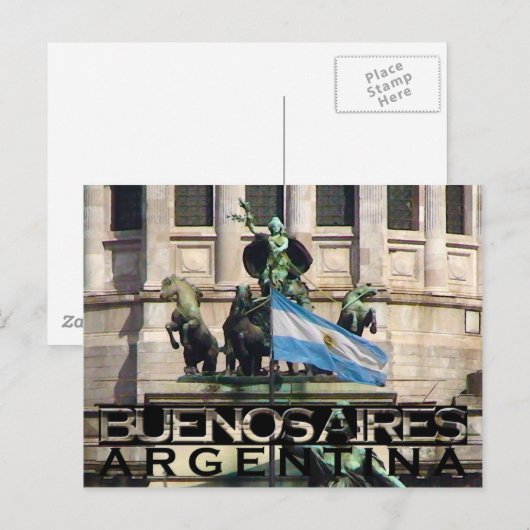 Buenos Aires Postkarte (Vorne/Hinten)