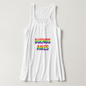 Buenos Aires Pride Flowy T Shirt W. | Regenbogenfl (Design Vorderseite)