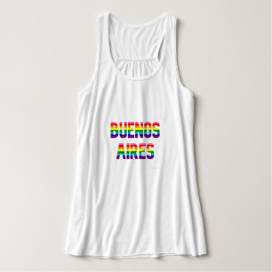Buenos Aires Pride Flowy T Shirt W. Regenbogenfl