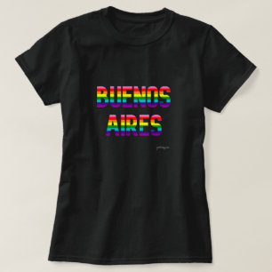 Buenos Aires Pride T Shirt W.   Regenbogenflagge