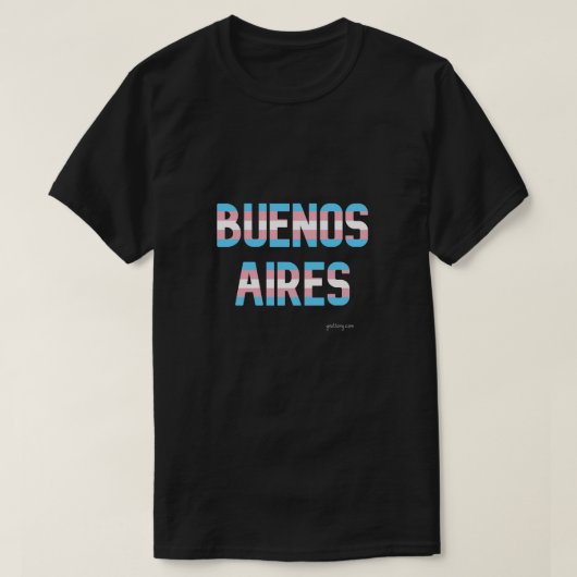 Buenos Aires Pride Transgender Flag T-Shirt (Design vorne)