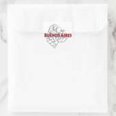 Buenos Aires Quadratischer Aufkleber (Tasche)