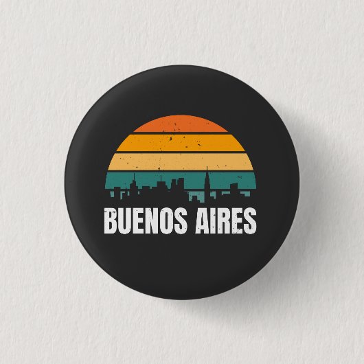 Buenos Aires Retro Button (Vorderseite)