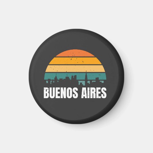 Buenos Aires Retro  Magnet (Vorne)