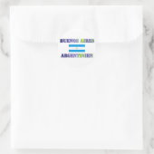Buenos Aires Runder Aufkleber (Tasche)