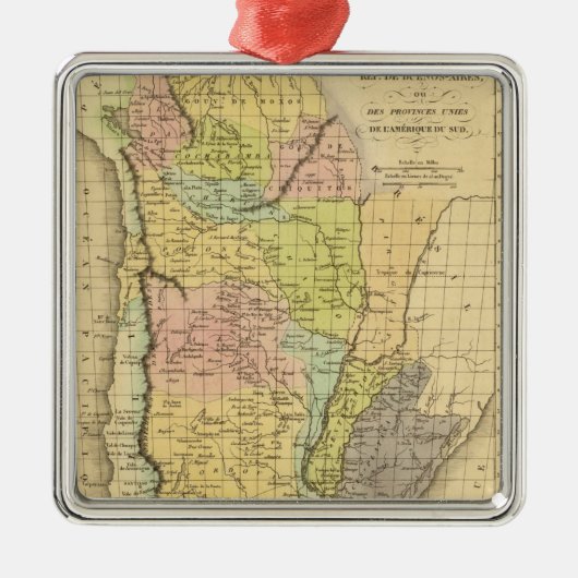 Buenos Aires Silbernes Ornament (Vorne)