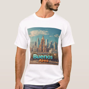 🌆 Buenos Aires Skyline Historische Kathedrale Kun T-Shirt