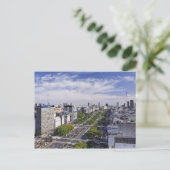 Buenos Aires Skyline Postkarte (Stehend Vorderseite)