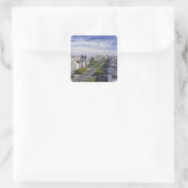 Buenos Aires Skyline Quadratischer Aufkleber (Tasche)