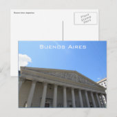 Buenos Aires Spalten Postkarte (Vorne/Hinten)