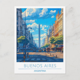 Buenos Aires Stadt Argentinien Reisen Postkarte