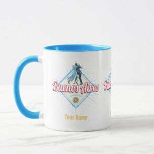 Buenos Aires Stadt Argentinien Retro-Tango Vintage Tasse