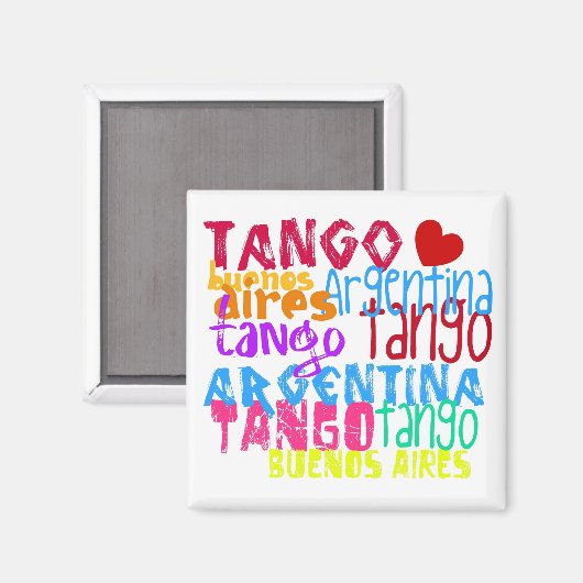 Buenos Aires Tango Magnet (Vorderseite/Rückseite)