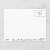 Buenos Aires Tango Postkarte (Rückseite)