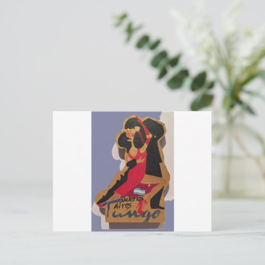 Buenos Aires Tango Postkarte (Stehend Vorderseite)