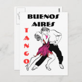Buenos Aires Tango Postkarte (Vorne/Hinten)