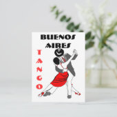 Buenos Aires Tango Postkarte (Stehend Vorderseite)