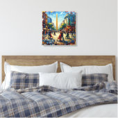 Buenos Aires Tango Straßenszene Gespannte Leinwand (Insitu (Schlafzimmer))