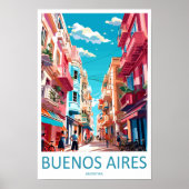 Buenos Aires Travel Print Wall Art Buenos Aires Wa Poster (Vorne)